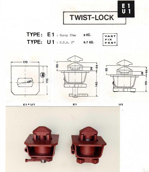 twist-lock E1 U1